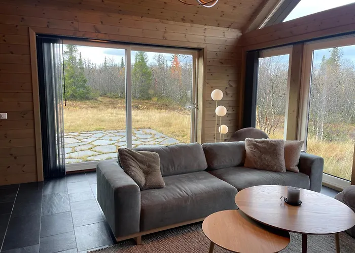 Hébergement de vacances Moderne Storhytte Med 5 Soverom Og 3 Bad