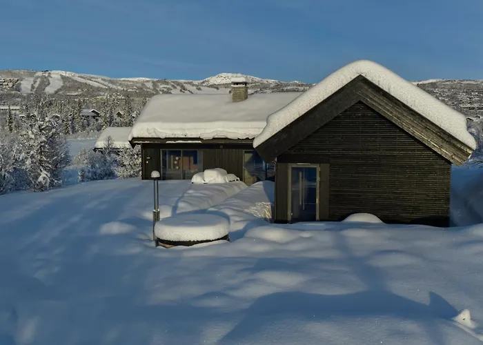Moderne Storhytte Med 5 Soverom Og 3 Bad Hébergement de vacances *